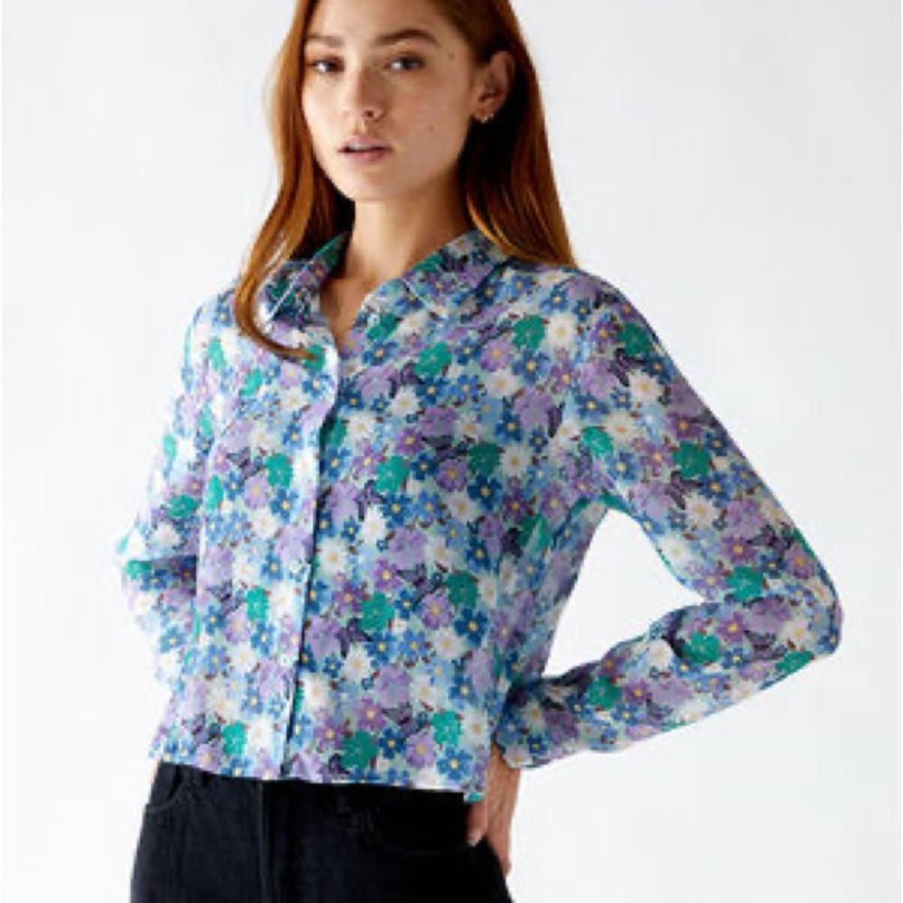 Pacsun LA Hearts Button Down Top